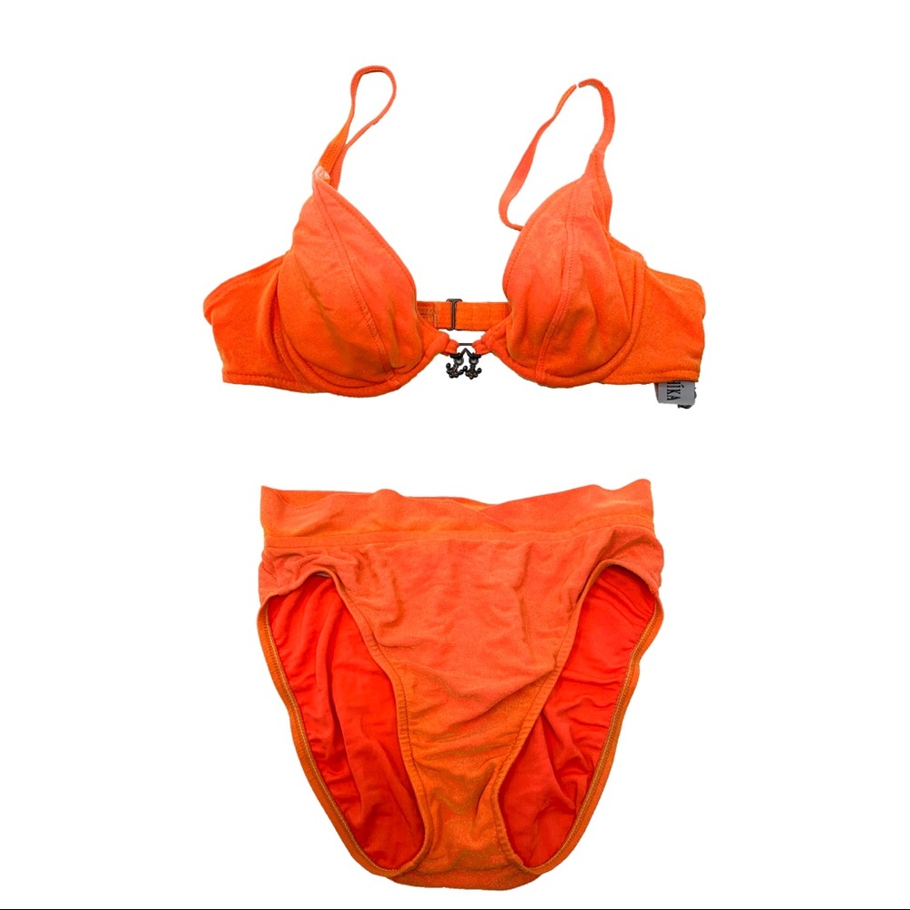 90’s Iridescent Orange Vintage Bikini